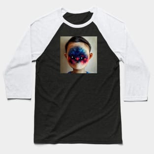 Galaxy Face Baseball T-Shirt